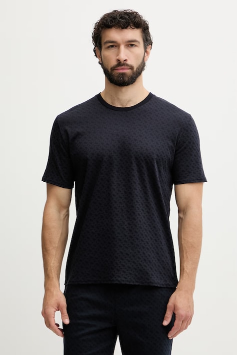 BOSS T-shirt lounge męski bawełniany granatowy 50535741