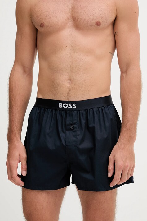 BOSS boxeri de bumbac 2-pack culoarea bleumarin, 50535781