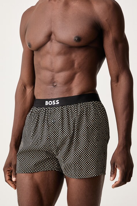 BOSS Bokserki męskie bawełniane 2P Boxer Shorts EW 2-pack beżowe 50535781