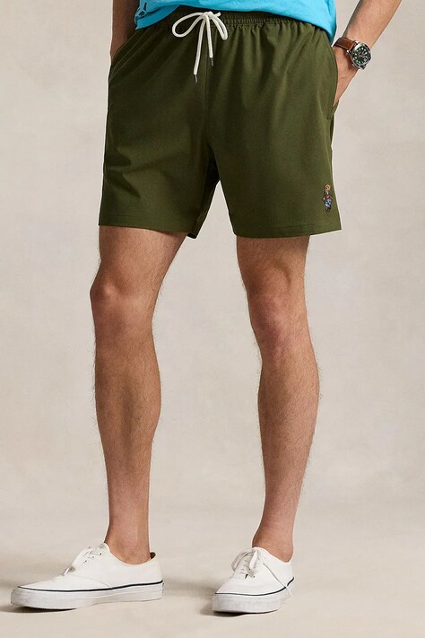Polo Ralph Lauren pantaloni scurti de baie culoarea verde, 710957406