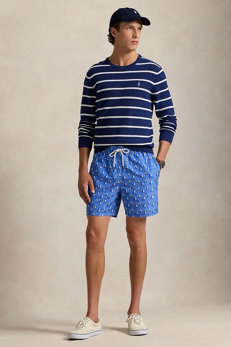 Plavkové šortky Polo Ralph Lauren modrá barva, 710957408