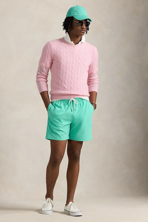 Купальні шорти Polo Ralph Lauren колір зелений 710957782