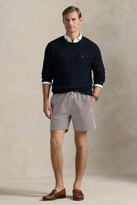 Plavkové šortky Polo Ralph Lauren modrá barva, 710957784