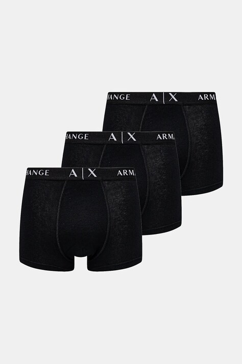 Boxerky Armani Exchange 3-pack černá barva, XM000871 AF13682