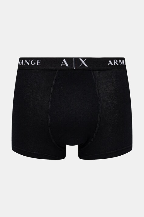 Armani Exchange облягаючі боксери чоловічі з бавовною 3 шт — SS25-BIM03E, чорний — фото 2