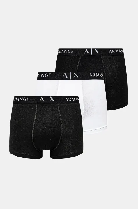 Armani Exchange boxer pacco da 3 colore nero XM000871 AF13682