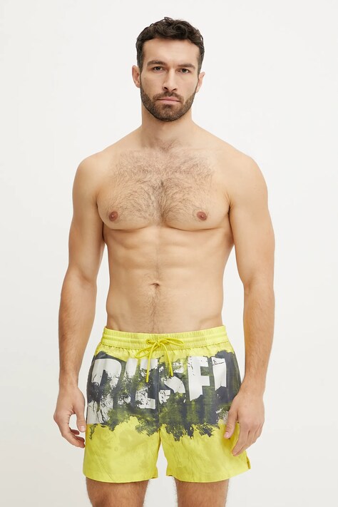 Diesel pantaloncini da bagno KEN-37-D-POP BOXER-SHORTS colore giallo A17468.0AFBE