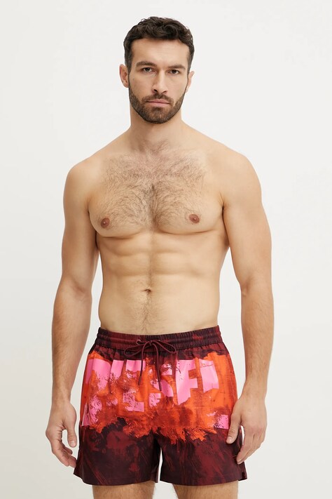 Купальні шорти Diesel KEN-37-D-POP BOXER-SHORTS колір червоний A17468.0AFBE