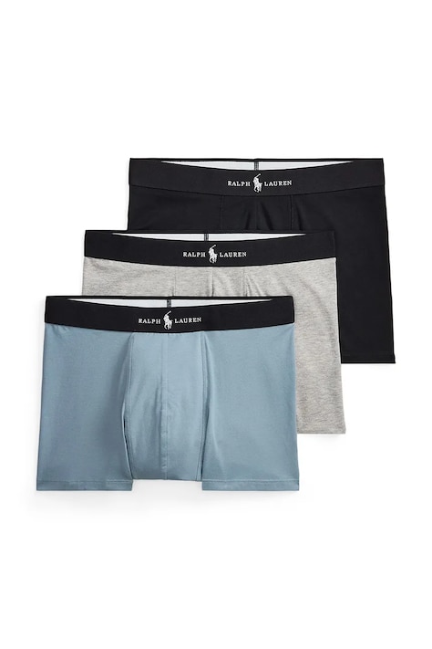 Polo Ralph Lauren bokserki męskie z bawełną 3-pack czarne 714965507