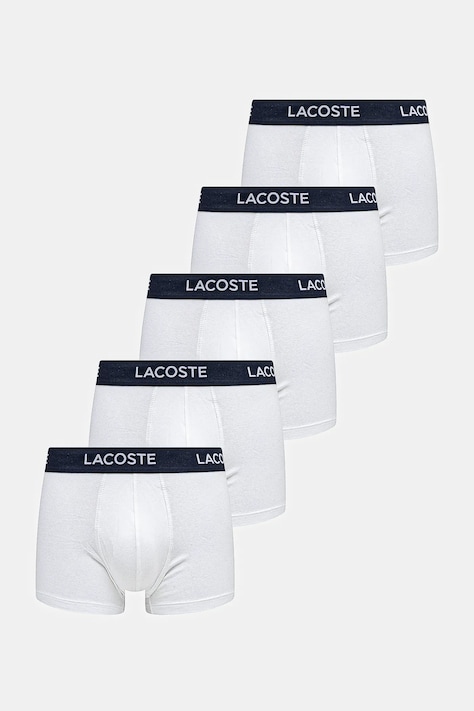 Lacoste bokserki 5-pack męskie kolor biały 5H1292