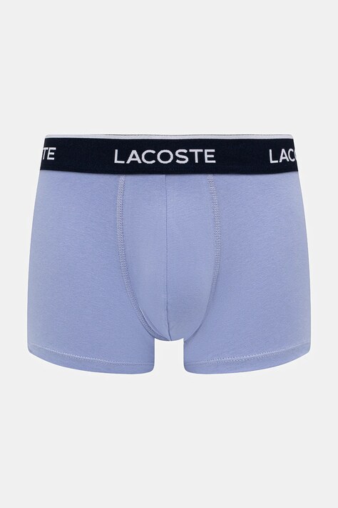 Lacoste облягаючі боксери чоловічі бавовняні з еластаном 3 шт — SS25-BIM066, темно-синій — фото 3