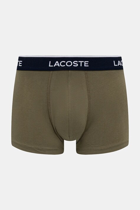 Lacoste облягаючі боксери чоловічі бавовняні з еластаном 3 шт — SS25-BIM066, темно-синій — фото 4