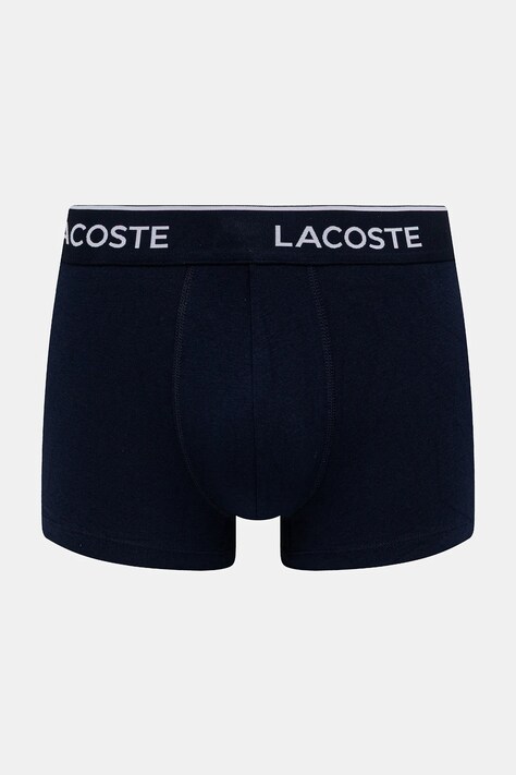 Lacoste облягаючі боксери чоловічі бавовняні з еластаном 3 шт — SS25-BIM066, темно-синій — фото 2