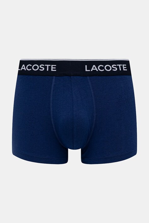 Lacoste облягаючі боксери чоловічі бавовняні з еластаном 3 шт — SS25-BIM066, темно-синій — фото 3