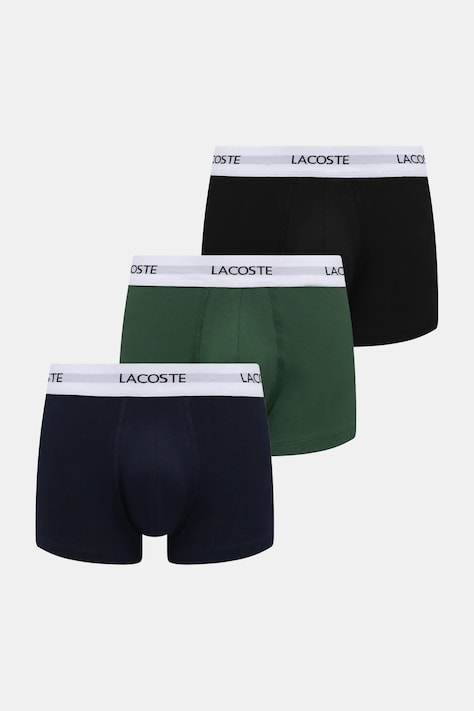 Lacoste bokserki 3-pack męskie kolor czarny 5H5150
