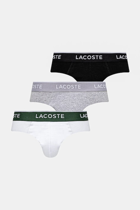 Lacoste slipy 3-pack kolor biały 8H1293