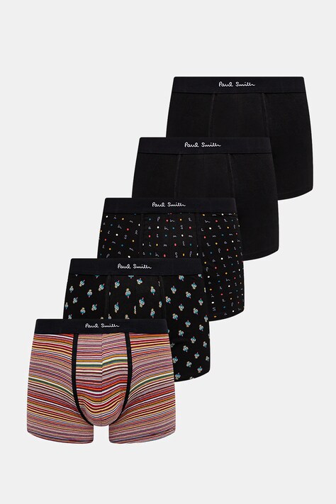 Boxerky Paul Smith 5-pack černá barva, M1A-914-P5PK10