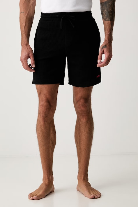 HUGO teplákové šortky pánske Austin Shorts čierne regular waist 50532023