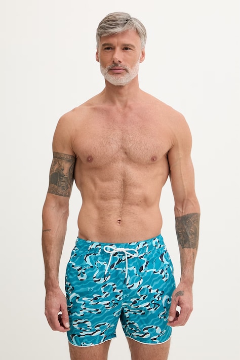 HUGO szorty kąpielowe męskie RIK niebieskie 50533795