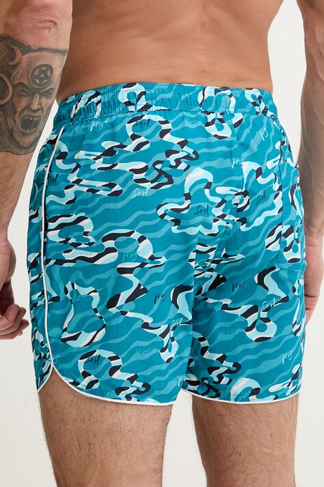 HUGO szorty kąpielowe męskie RIK niebieskie 50533795