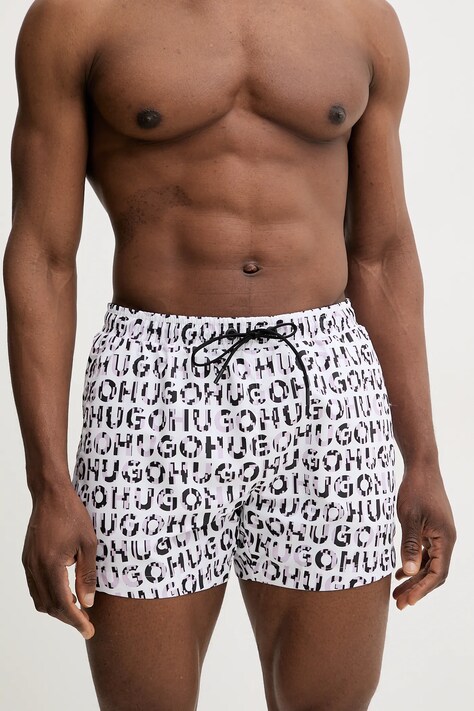 HUGO pantaloni scurti de baie culoarea violet, 50535412