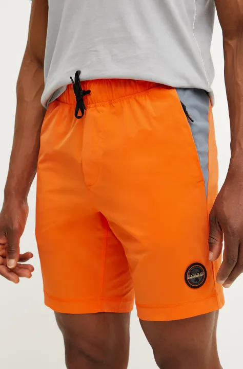 Шорты Napapijri N-Tartuca мужские цвет оранжевый NP0A4ILTA001