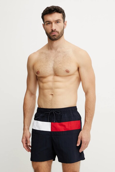Tommy Hilfiger pantaloni scurți de baie culoarea bleumarin, UM0UM03474