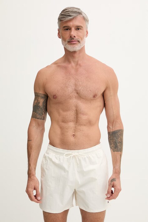 Tommy Hilfiger szorty kąpielowe męskie beżowe UM0UM03477