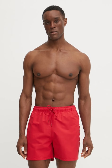 Tommy Hilfiger szorty kąpielowe kolor czerwony UM0UM03481