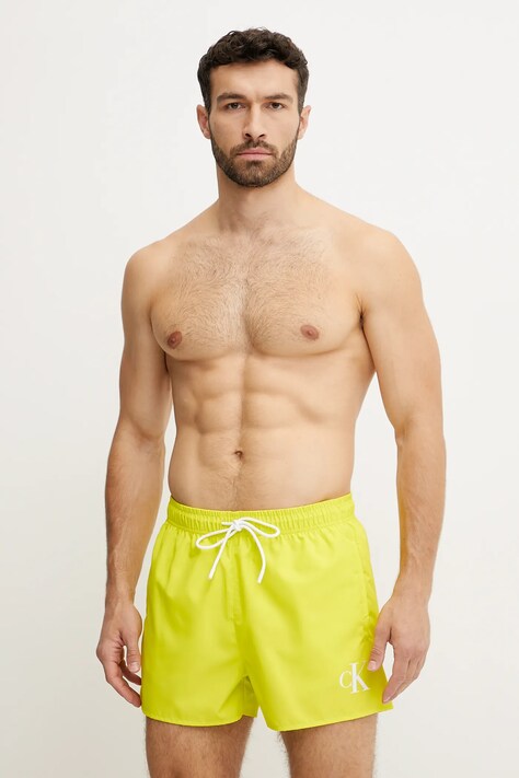 Купальні шорти Calvin Klein колір жовтий KM0KM01099