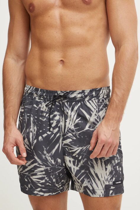 Купальні шорти Calvin Klein колір сірий KM0KM01120