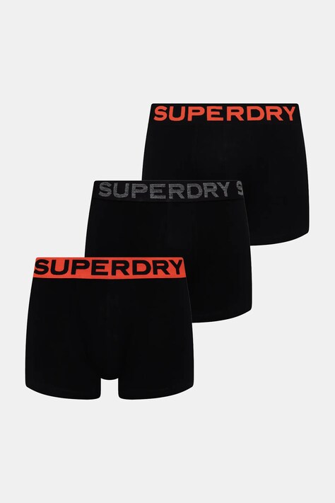 Superdry boxeralsó 3 db fekete, M3110452C-13A