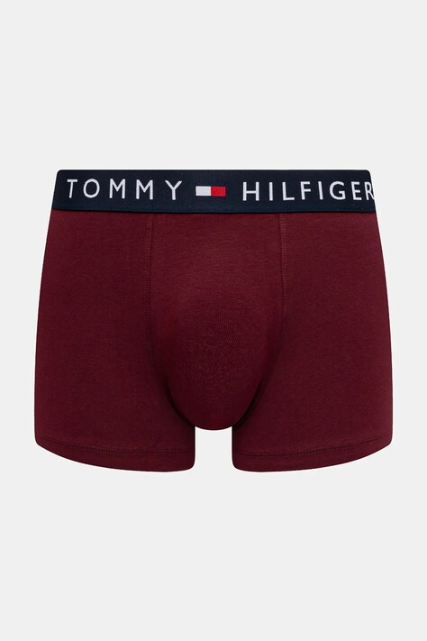 Boxerky Tommy Hilfiger pánské, vínová barva, UM0UM02836