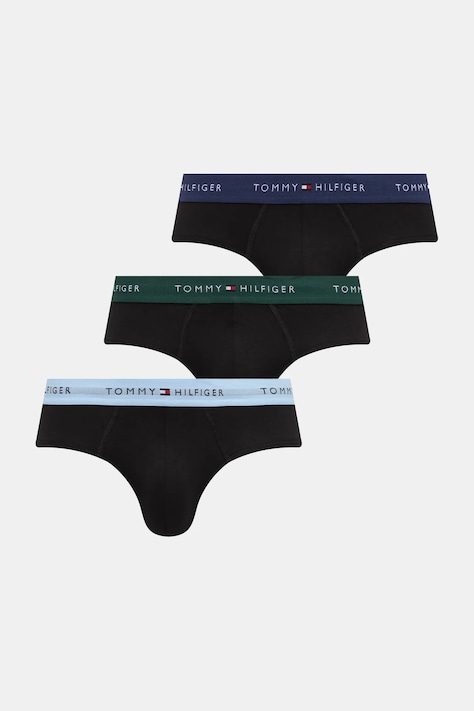 Slipy Tommy Hilfiger 3-pak čierna farba, UM0UM03471