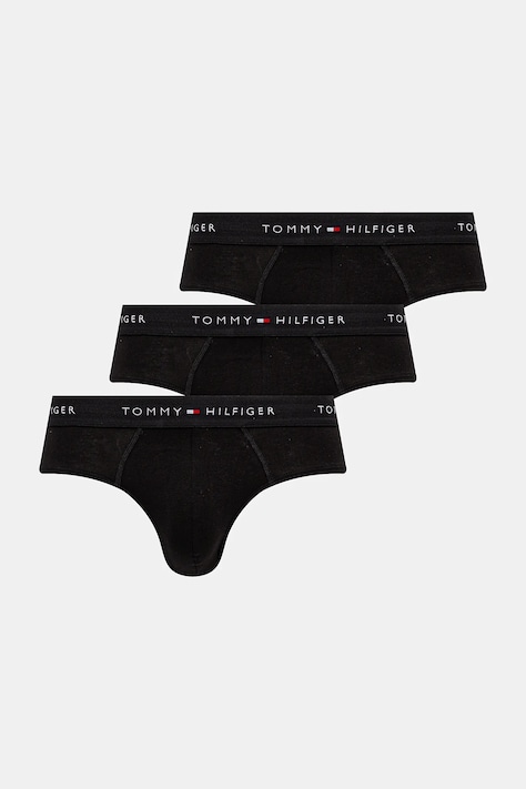 Slipy Tommy Hilfiger 3-pak čierna farba, UM0UM03471