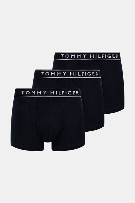 Boxerky Tommy Hilfiger 3-pak pánske, tmavomodrá farba, UM0UM03520