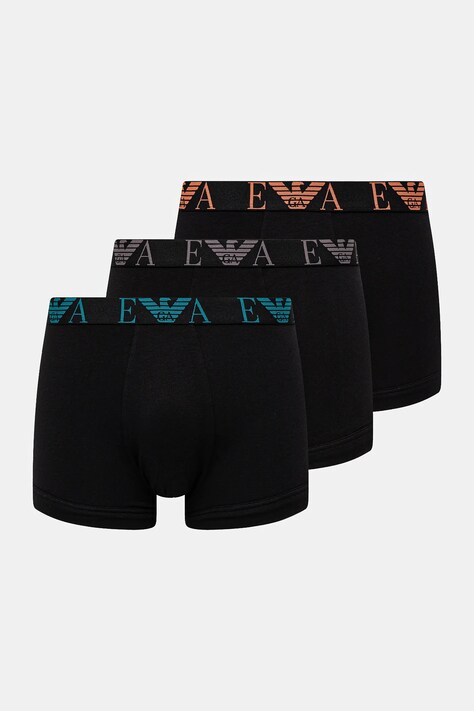 Emporio Armani Underwear boxeri 3-pack barbati, culoarea negru, EM000259 AF10778