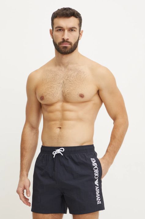 Emporio Armani Underwear pantaloni scurti de baie culoarea albastru marin, EM000583 AF12330