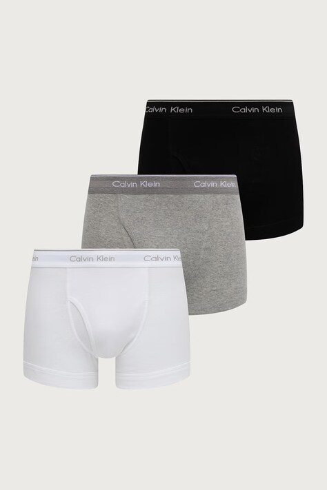 Calvin Klein Underwear Boxerky pánske bavlnené sivé 000NB4002A