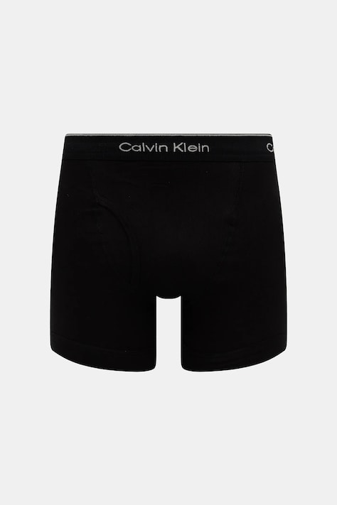 Bombažne boksarice Calvin Klein Underwear 3-pack zelena barva, 000NB4002A