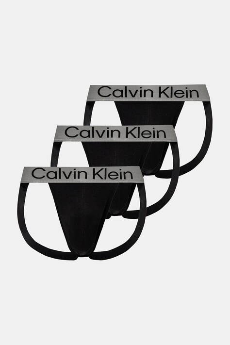 Труси джоки (jockstrap) Calvin Klein Underwear 3-pack чоловічі колір чорний LV00NB4121