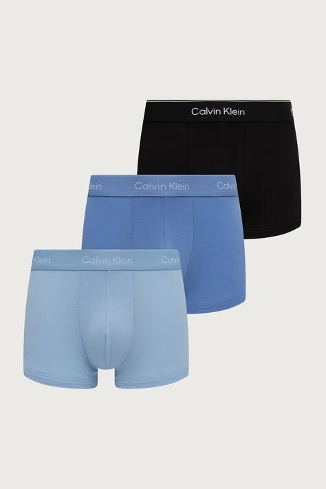 Calvin Klein Underwear Priliehavé boxerky pánske 3-pak modré LV00NB4389