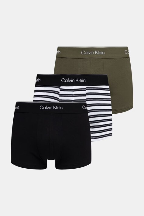 Calvin Klein Underwear bokserki dopasowane męskie 3-pack zielone LV00NB4389