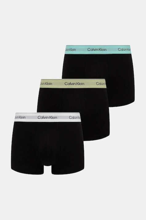 Bombažne boksarice Calvin Klein Underwear 3-pack črna barva, LV00NB4389