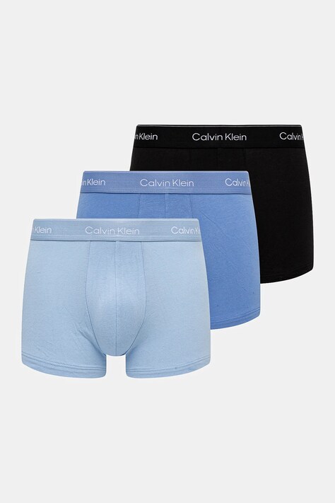 Boxerky Calvin Klein Underwear 3-pack pánské, modrá barva, LV00NB4392