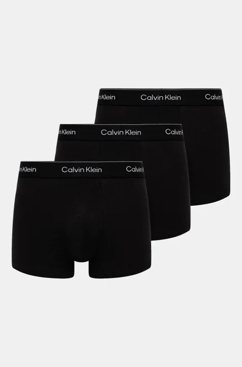 Boksarice Calvin Klein Underwear 3-pack moške, črna barva, LV00NB4392