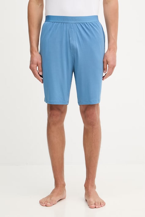 Calvin Klein Underwear pyžamové šortky pánske s modalom modré LV00NM2824