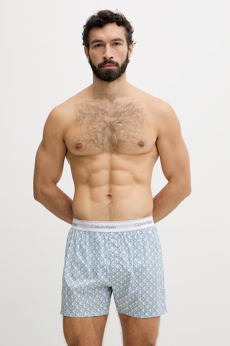 Calvin Klein Underwear pyžamové šortky pánske modré LV00NM2831