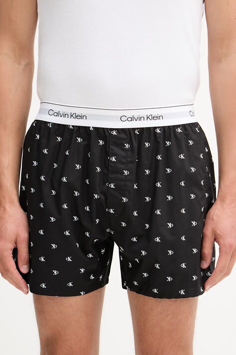 Calvin Klein Underwear pyžamové šortky pánske čierne LV00NM2831