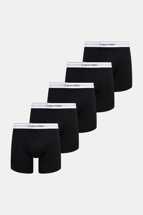 Calvin Klein Underwear bokserki męskie bawełniane z elastanem 5-pack czarne LV00NB4395
